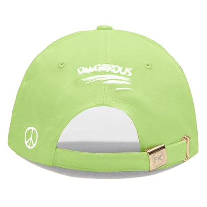 Baseball Cap for Women Men - Adjustable Size Hat - color: Lime Green