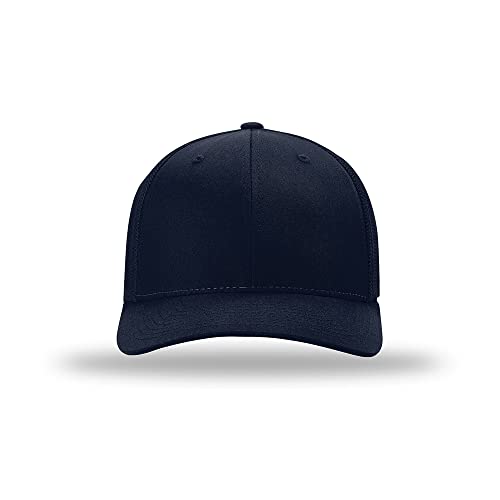 Richardson 110 Trucker R-Flex Baseball Cap| Fitted Mesh Back Hat - color: Navy, size: Large-X-Large