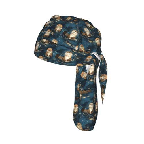 Adjustable Cycling Cap, Quick Dry Sports Bandana Skull Cap Helmet Liner - color: Significant Otter