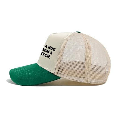 I Need a Hug from A Bad B Hat for Men Funny Baseball Hat Funny Birthday Gifts for Women - color: Green