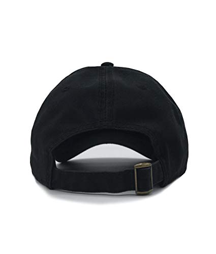 Riot Society Mens Embroidered Adjustable Dad Hat - color: Hibiscus Embroidered (Black )