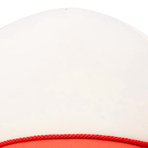 MR.R Sublimation Blanks Polyester Mesh Cap Mesh Hat Two Tone Trucker Summer Mesh Cap with Adjustable Snapback,2pcs per Pack - color: Orange