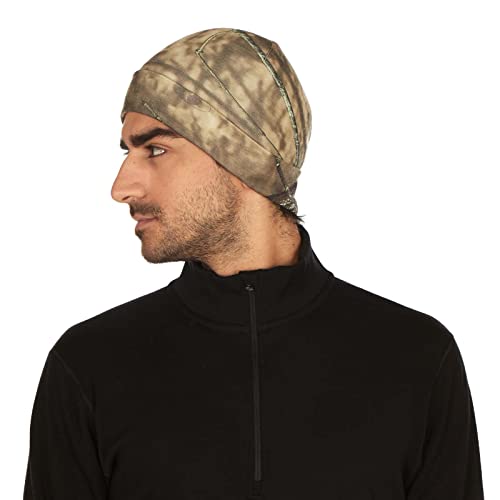 100% Merino Wool Cuff Beanie - Warm Winter Hat - Novelty Beanie - Toque - color: Mossy Oak