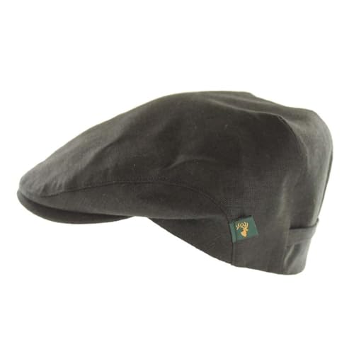Mucros Weavers Summer Light Linen Cap - color: Black, size: Small