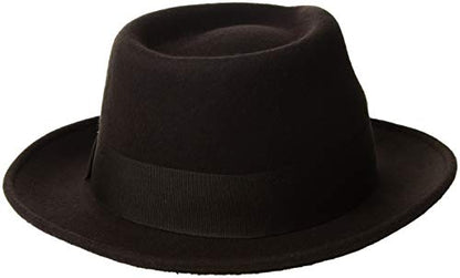 Scala Classico Men's Crushable Wool Felt Fedora - color: Chocolate, size: Large