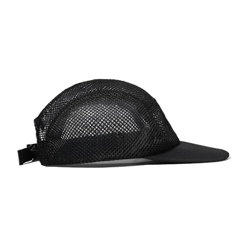CLAPE Mesh 5 Panel Cap Flat Bill Dad Hat Quick Dry Baseball Cap Cooling Sports Hat Unstructured Trucker Cap Hiphop Dad Hat - color: Wbqw241-black