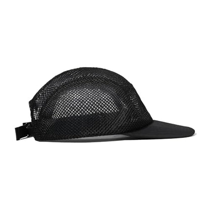 CLAPE Mesh 5 Panel Cap Flat Bill Dad Hat Quick Dry Baseball Cap Cooling Sports Hat Unstructured Trucker Cap Hiphop Dad Hat - color: Wbqw241-black