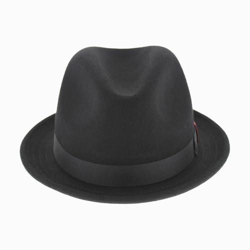 Hats in the Belfry Paine Stingy Brim Fedora - color: Black, size: Small
