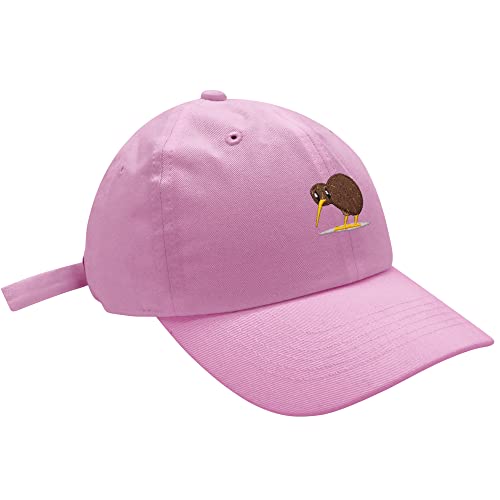 JPAK Kiwi Bird Baseball Cap Embroidered Cotton Dad Hat - Funny - color: Pink