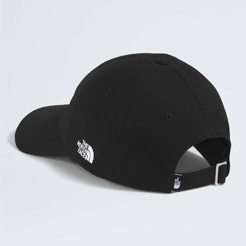 The North Face Norm Baseball Hat | Shallow Fit Ball Cap with Embroidered Logo, Adjustable Strap Closure & Silver Buckle - color: Tnf Black/Base Camp Patch