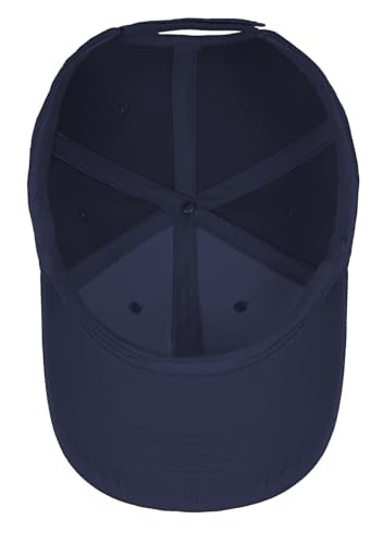TK Flex Blank Hats, Adjustable Plain Hats, Casual Women's and Men's Hats, Baseball Caps for Patches and Embroidery, 12 Pack - color: Navy