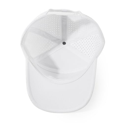 HH HOFNEN Quick Dry Baseball Cap Snapback Golf Trucker Hat for Man Women - color: 1-white