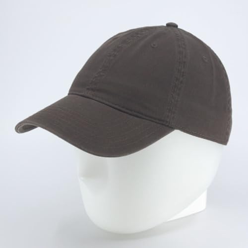 Classic Blank Dad Hat Cotton Adjustable Strap Baseball Cap - color: Brown
