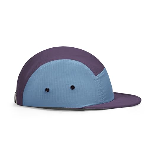 Clakllie Quick Dry Short Brim Cap for Men Lightweight 5 Panel Running Hat Water-Repellent Baseball Cap Outdoor Hiking Hat - color: Bs265p07-purple