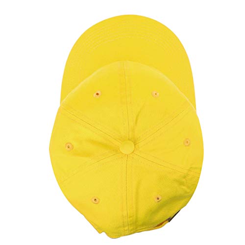 Falari Classic Baseball Cap Dad Hat 100% Cotton Soft Adjustable Size - color: Yellow