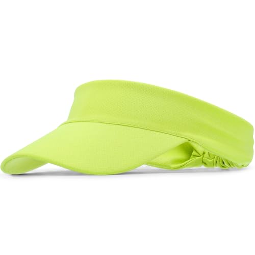 Sun Visor for Women Men Summer Lightweight Sports Sun Visors Hats - color: Yellow