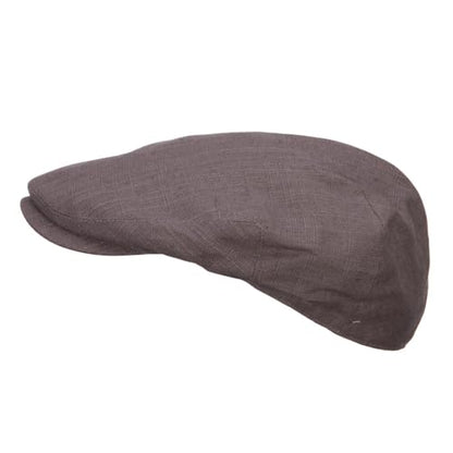 e4Hats.com Men's Linen Summer Ivy Cap - color: Charcoal, size: Small-Medium