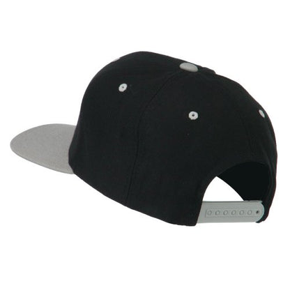 e4Hats.com Fly Embroidered Flat Bill Cap - color: Black Silver