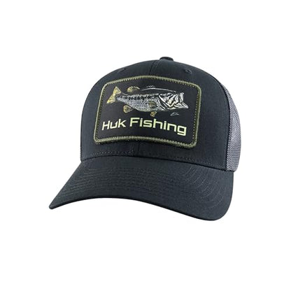 Mens Trucker Hat, Anti-Glare Snapback Fishing Hat for Men - color: Embroidered - Black