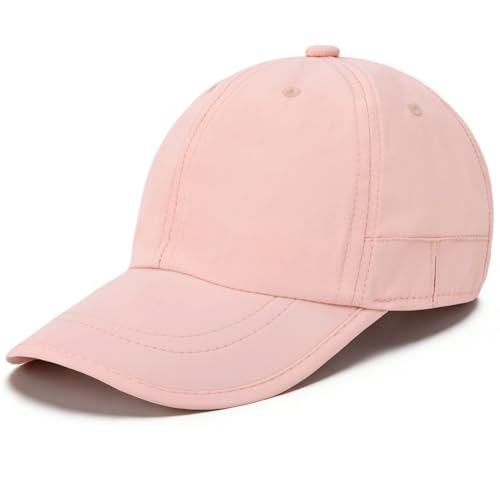ZOORON Soft Brim Baseball Cap Low Profile Unstructured Dad Hat, Adjustable Washer Friendly Sport Hats for Golf Running - color: 1pack-pink