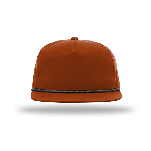 Richardson 256 Umpqua Grandpa Flip-Up Stay Pinch Cap Bundle w/Cap Catcher - color: Dark Orange W/ Black Rope