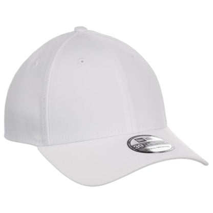 New Era Blank Custom 39THIRTY Stretch-Fitted Cap (US, Alpha, Medium, White)