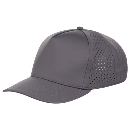 Lids Tee Box 5-Panel Performance Tech Adjustable Snapback Cap - color: Charcoal