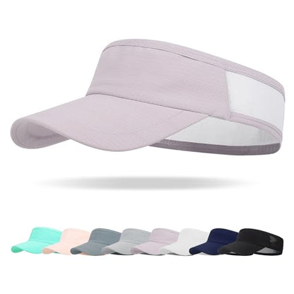 HH HOFNEN Sports Sun Visor Unisex Cooling Cap Lightweight Stretchy Packable - color: #1 Purple