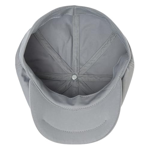 Toddler 8 Panel Cotton Newsboy Cap - color: Light Grey, size: 4-5T