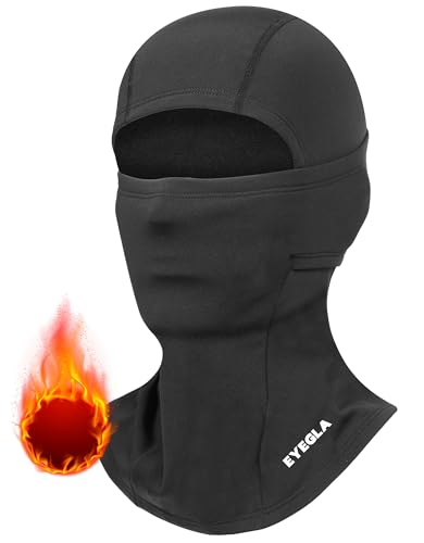 Winter Balaclava Ski Mask for Men Women Thermal Face Mask Breathable Face Cover for Cold Weather Motorcycle Snowboard - color: Black(a1)