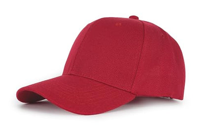Edoneery Baseball Cap for Men and Women, Low Profile Washed Cotton Dad Hat - color: Red