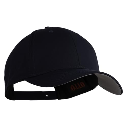 e4Hats.com 6 Panel Low Profile Structured Baseball Cap - color: Navy