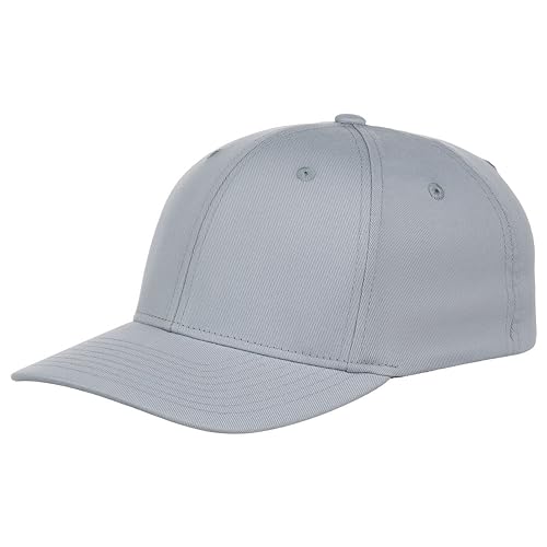 Lids Blank All Star Classic Structured Stretch Fitted Baseball Cap – Curved Bill Hat for Men and Women - color: Light Grey, size: Small-Medium