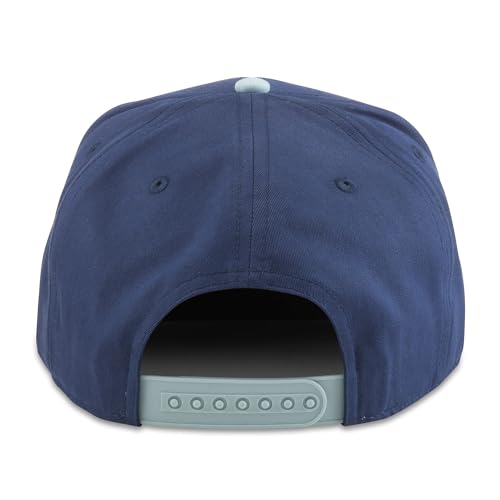 AMERICAN NEEDLE Rainier Beer Unisex Adjustable Snapback Baseball Hat - color: Buckhorn (Navy/Seafoam), style: Snapback With Embroidery