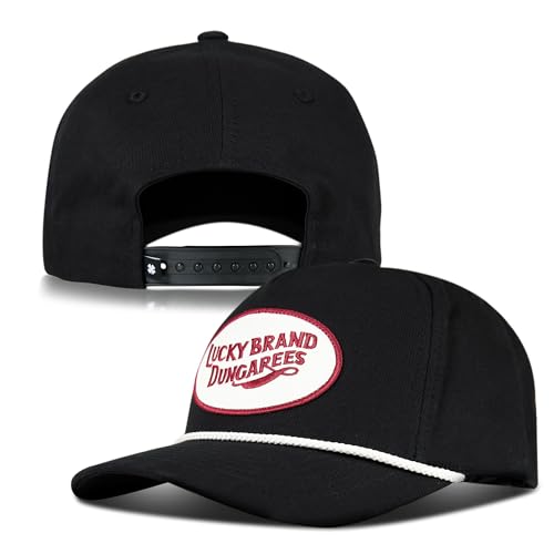 Lucky Brand Classic Cotton Adjustable | Dad Hat | Baseball Cap | Golf | Fishing | Low Profile | 5 Panel Design - color: Dungarees - Black