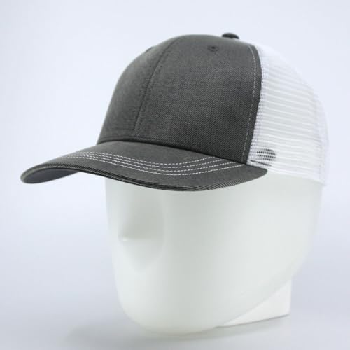 Heavy Washed Coated Canvas Wax-Look Adjustable Low Profile Men Women Baseball Cap - color: Gray/White