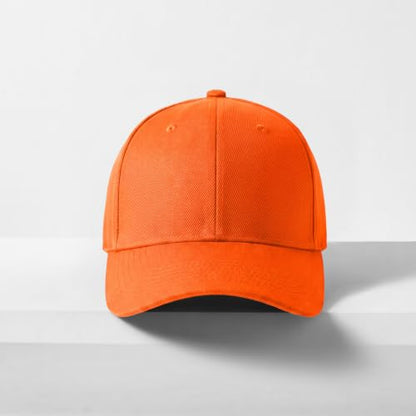 2-Pack Classic Structured Baseball Cap Adjustable Snapback Ball Caps - color: Orange