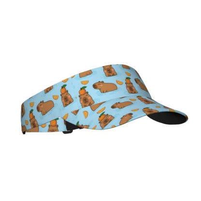 Leopard Print Sunscreen Visor Cap Adjustable Empty Top Athletic Beach Hat - color: 13
