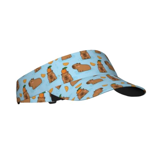 Leopard Print Sunscreen Visor Cap Adjustable Empty Top Athletic Beach Hat - color: 13