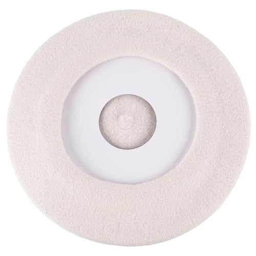 ZAKIRA Wool French Beret for Men & Women, Plain - color: Off-white