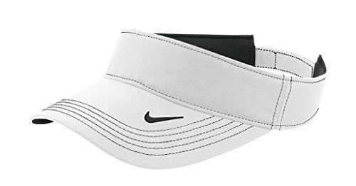 Nike Men's Golf Dri-fit Swoosh Visor - color: White, size: One Size