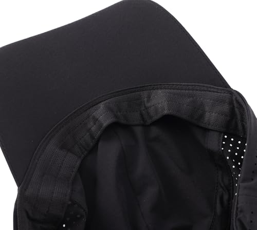 Connectyle Quick Dry Performance Run Hat for Men Women Lightweight Adjustable Sports Cap UPF 50+ Sun Protection Baseball Cap - color: Black