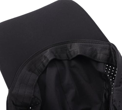 Connectyle Quick Dry Performance Run Hat for Men Women Lightweight Adjustable Sports Cap UPF 50+ Sun Protection Baseball Cap - color: Black