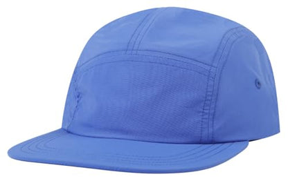 COOLSOME 5 Panels Hat Basic Daily Wear Breathable Quick Dry Cap - color: Blue/M Size