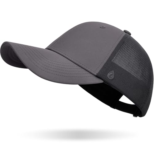 AOPREL Cloud-Touch Trucker Hat - High-Density Structured Mesh Baseball Cap Men & Women，Shape-Retaining Breathable UPF 50+ - color:  Charcoal Gray · Urban