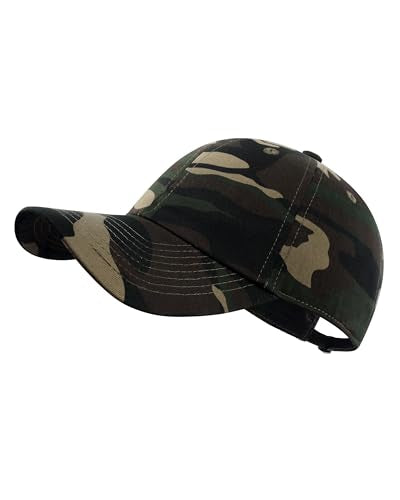 GADIEMKENSD Unstructured Baseball Cap Adjustable, Running Hat for Men Women, Cotton Dad Hat Plain for Outdoors Activities - color: Camo Army Green