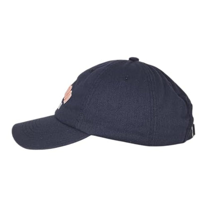 E BY ELIDAN Boston EST 1630 Dad Hat, Embroidered Cotton Baseball Cap - color: Navy Est 1630 Pink