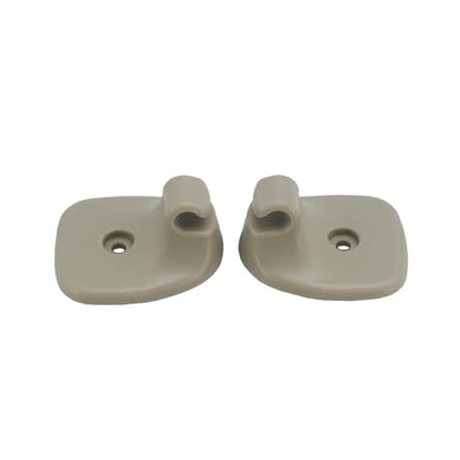 2-Pack Sun Visor Support Clip Hook Compatible with Chrysler 200 2011-2015, Dodge Avenger 2011-2014 (Beige)