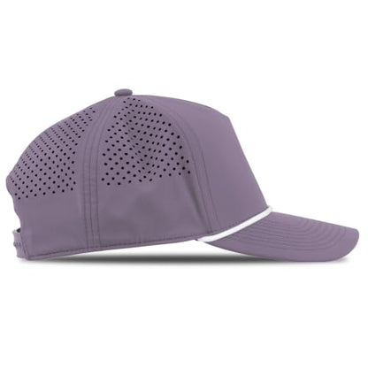 Branded Bills Bare Curved 5 Panel Rope Hat for Men - color: Purple