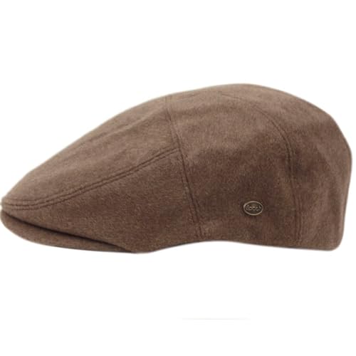 EPOCH Men's Contemporary Winter Wool Newsboy Ivy Hat - color: Iv6063brown, size: Large-X-Large